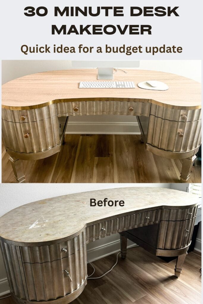 30 minute desk makeover 