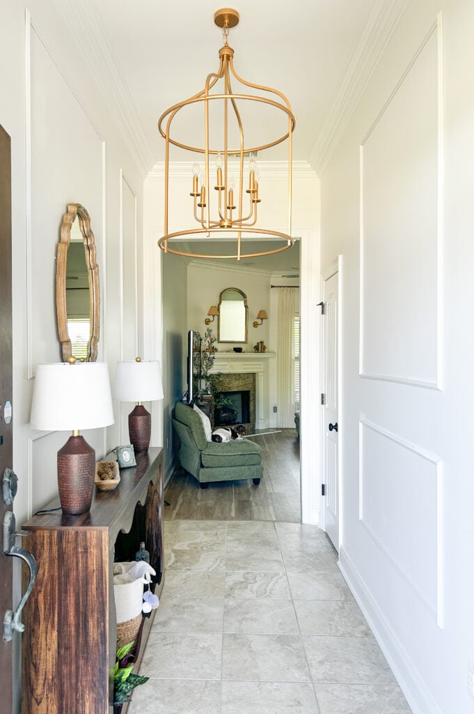 DIY peel and stick picture moulding