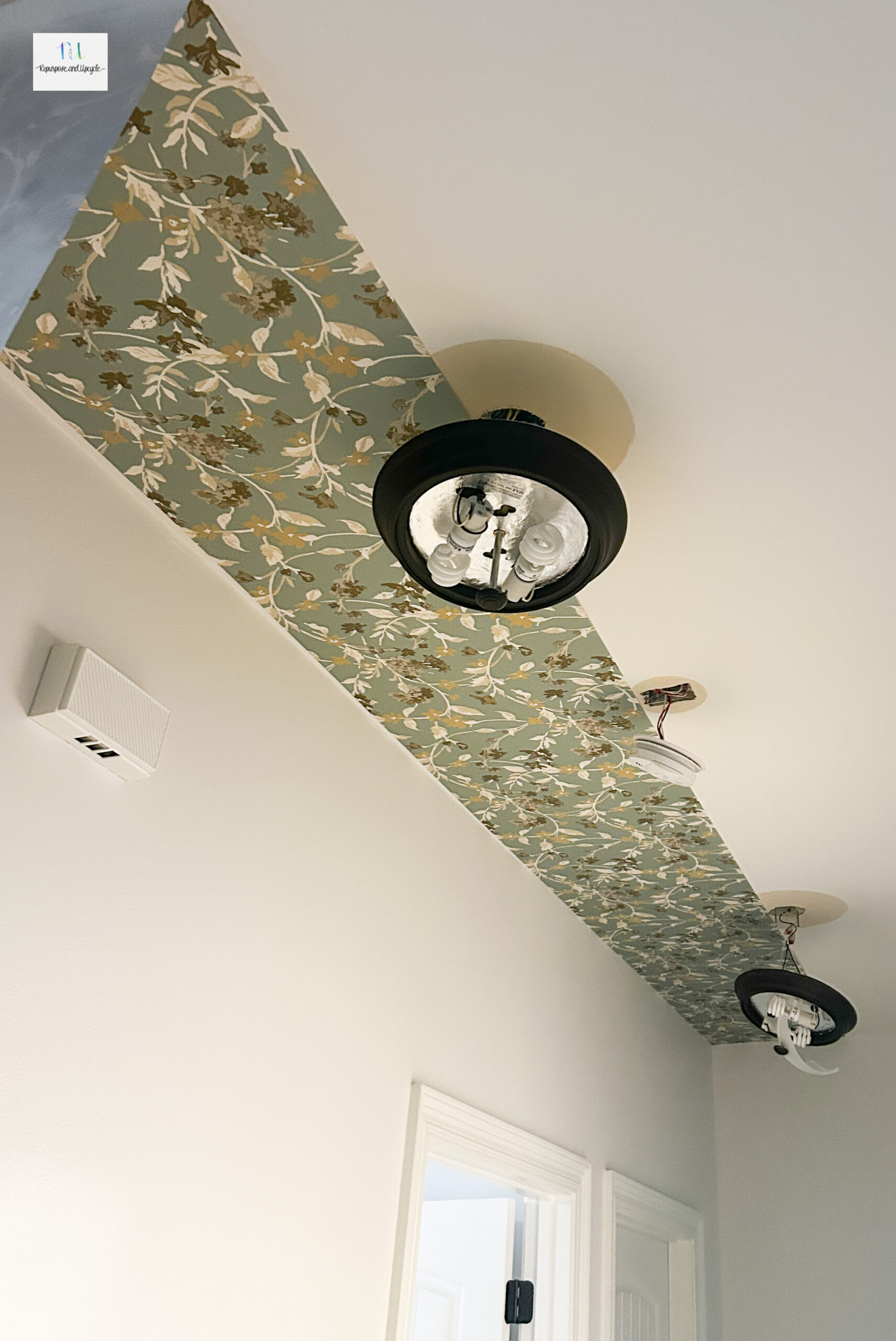 How to Turn a Boring Ceiling into a Masterpiece with Wallpaper
